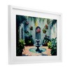 Stupell Industries Floral Fountain Courtyard Framed Print Under Glass Art - 2 of 4