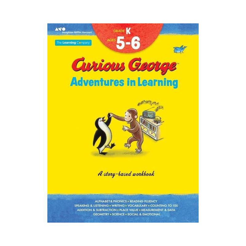 Curious George Adventures in Learning, Kindergarten - (Learning with Curious George) by  The Learning Company (Paperback), 1 of 2