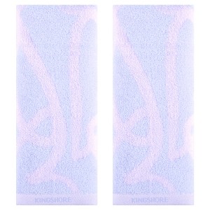 REGALWOVEN Pure Cotton Soft Absorbent Heart Love Pattern Bathroom Decorative Hand Towel 13 x 29 Inch - 1 of 4