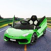 Ride on Car for Kids 12V Licensed Lamborghini Electric Vehicles Battery Powered Sports Car with Control - 2 of 4