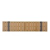 Modern Ourdoor Wood Bench with Faux Wood Slats Assembly required-Christopher Knight Home - 4 of 4