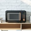 Costway 0.7Cu.ft Retro Countertop Microwave Oven 700W LED Display Glass Turntable Green/Black/Rose Gold/White - 2 of 4