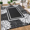 Outdoor Modern Woven Plastic Straw Rug Reversible Lightweight Portable Waterproof Picnic Mat Large Area Rugs for Camping Garden Backyard RV Patio - 3 of 4