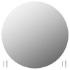 vidaXL Wall Mirrors 2 pcs 27.6" Round Glass - 2 of 4