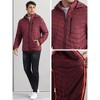 Lars Amadeus Men's Winter Zipper Padded Detachable Hooded Warm Puffer Jackets - image 4 of 4