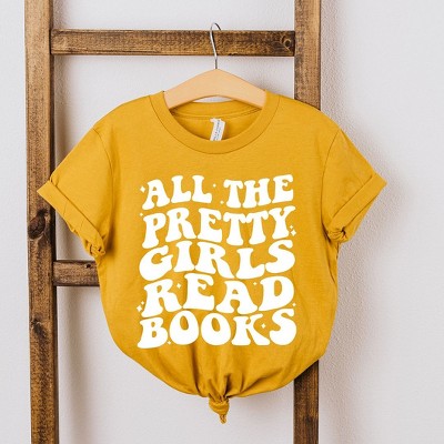 The Juniper Shop Pretty Girls Read Books Youth Short Sleeve Tee