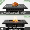 Kumasinova 28" Propane Gas Fire Pit Table,50000 BTU Sqaure Steel Patio Fireplace with Electronic Iginition and Lava Stones,Black - 4 of 4