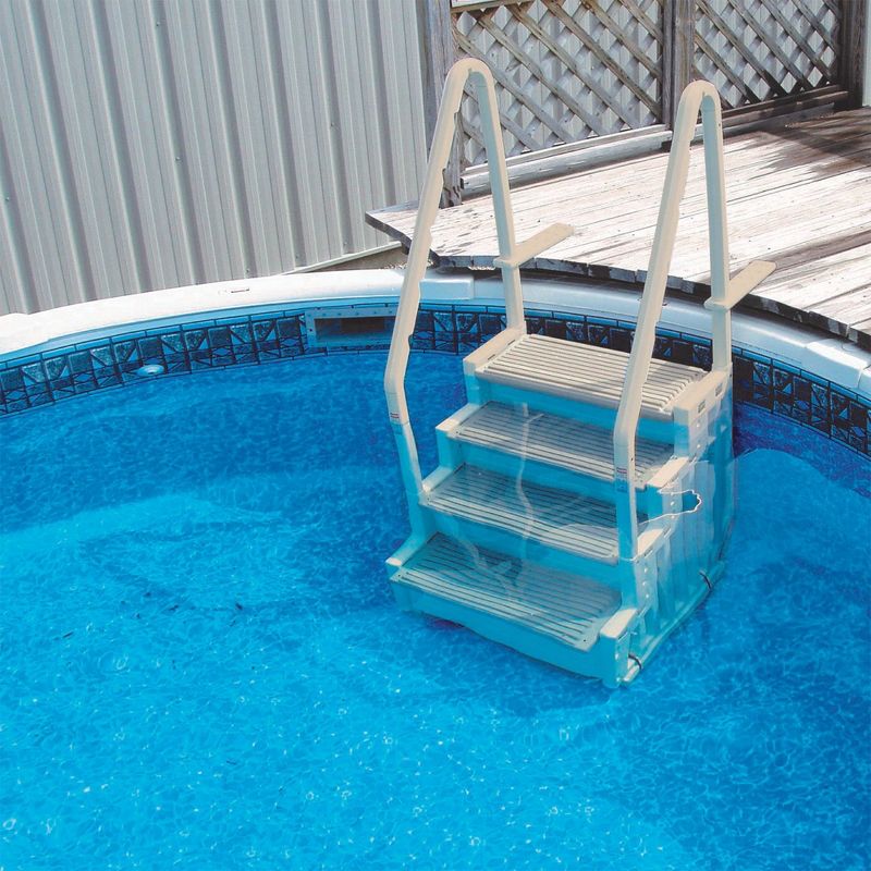 Confer Plastics Above Ground Pool Step & Hydrotools by Swimline 9x36" Ladder Mat, 5 of 7