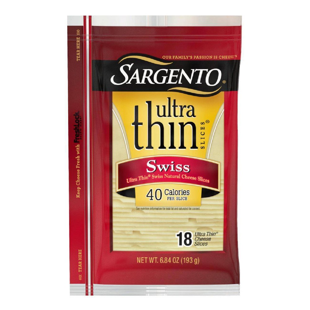 SWISS ULTRA THIN NATURAL CHEESE SLICES, SWISS