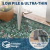armhouse Floral Area Rug Non Slip Machine Washable Soft Non Shedding Floor Carpet Low Pile Ultra Thin Foldable Rugs for Living Room Bedroom Kitchen - 4 of 4