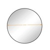NicBex Black/Gold Bathroom Mirror,Round Dressing Vanity Mirror for Bathroom,Living Room,Bedroom Wall Decor,Bathroom Wall Mirror with Metal Frame - 3 of 4