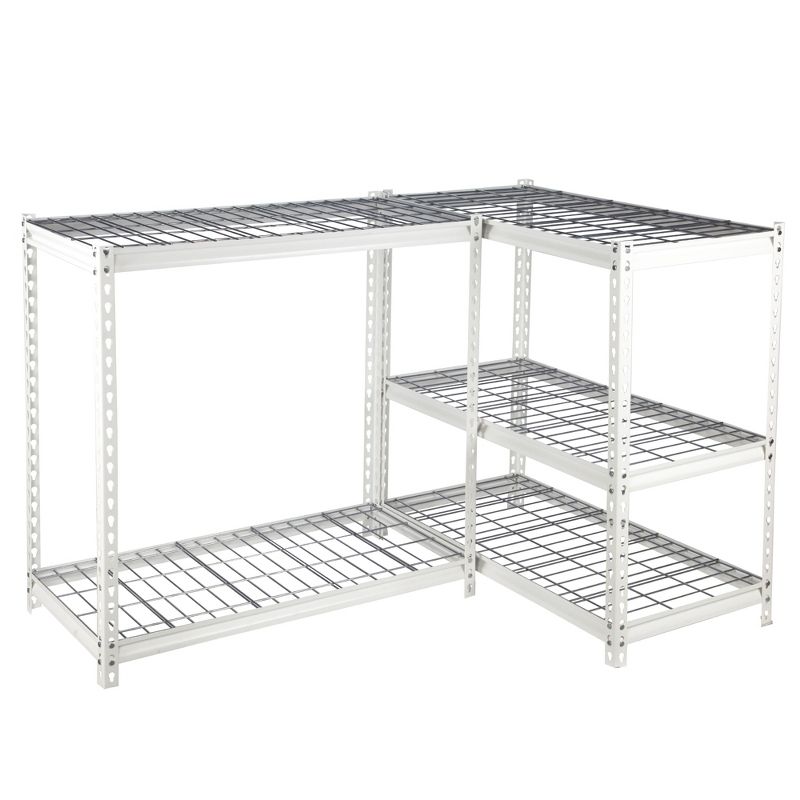 Pachira Adjustable Height 5-Shelf Steel Shelving Unit Utility Organizer Rack for Home, Office, and Warehouse, 3 of 9