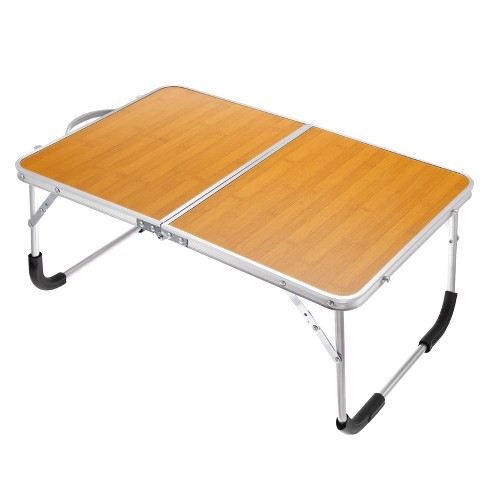 Unique Bargains Foldable Portable Working Picnic Tables 1 Pc Brown : Target