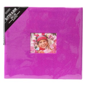 Colorbok Post Bound Glitter Album 12"X12"-Pink - 1 of 4