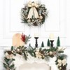 6ft Pre-Lit Christmas Garland - Battery-Powered Pinecone, Berry & Bow Garland for Fireplace/Mantel/Stairs, Indoor/Outdoor Holiday Decor - 3 of 4