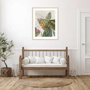Amanti Art Croton Plants by Jacob Q Wood Framed Wall Art Print - 1 of 4
