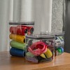 OU Airtight Food Storage Container 8pc (set of 4) BPA Free Clear Plastic Storage Container with Leak Proof Lid, Stackable Kitchen Pantry Organizer - 4 of 4