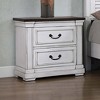 Coaster,Hillcrest 2-drawer Nightstand Distressed White - 2 of 4