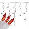 J. Hofert Co Everglow Icicle Christmas Lights - Amber Orange - White Wire - 100ct - 3 of 3