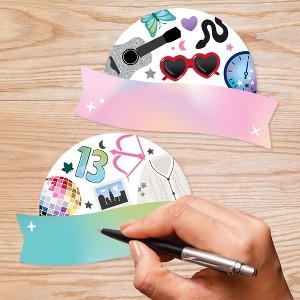 Big Dot of Happiness In Our School Era - DIY Blank Paper Desk or Locker Labels - Classroom Name Tags - Set of 32 - 1 of 4