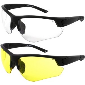 2 Pairs of Epoch Eyewear Grunt Sunglasses with Smoke, Clear Lenses - 1 of 4
