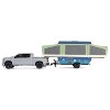 Greenlight 1/64 2024 Chevrolet Silverado High Country with Pop-Up Camper, Sterling Gray, Hitch & Tow Series 32 32320-D - 3 of 4