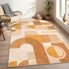 Area Rugs for Bedroom Modern Geometric Print Rugs Soft Low Pile Non Slip Indoor Rug for Playroom Dorm - 3 of 4