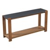 Minimalist Console Table with Bottom Shelf and Four Legs, Sleek Modern Design - 4 of 4