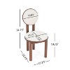Christopher Knight Home Mara Contemporary Upholstered Rubberwood Armless Dining Chair (Set of 2) - 3 of 4