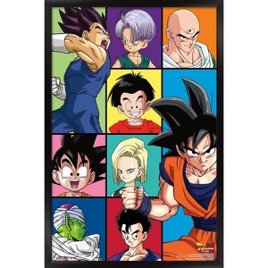 Trends International Dragon Ball Z - Grid Framed Wall Poster Prints - 1 of 4