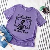 Simply Sage Market Wait Until It's Quiet Apple Short Sleeve Tee - M - Grape - 3 of 4
