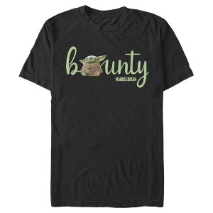 Men's Star Wars The Mandalorian The Child Bounty Cursive T-Shirt - 1 of 4