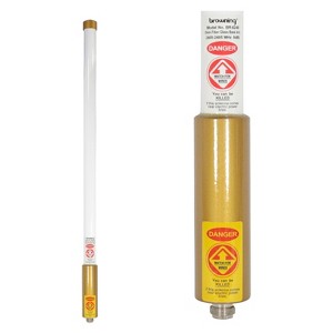 Browning® 2.4 GHz to 2.5 GHz Wi-Fi® 8-dBi Gain 25-In. Tall Fiberglass Base Antenna with N Connector in White - 1 of 4