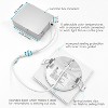 Luxrite 4 Inch Ultra Thin Square LED Recessed Lighting, 5CCT Options 2700K - 5000K, Dimmable, 10W, IC Rated, Wet Rated, ETL Listed 4 Pack - 3 of 4