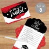 Big Dot of Happiness Red Grad - Best is Yet to Come - Fill-In Cards - Red Graduation Party Fold and Send Invitations - Set of 8 - 2 of 4