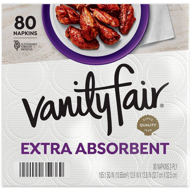 Vanity Fair Extra Absorbent Disposable Napkins, 1 of 12