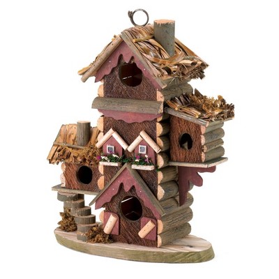 10.5" Gingerbread-Style Wood Birdhouse - Zingz & Thingz