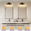 POWLIG Dimmable Bathroom Vanity Light With Twine Trimmed Glass Shade - 3 of 4