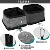 PetAmi Collapsible Dog Bowls 2 Pack, Food and Water Travel Set, Portable Pet Dish No Spill, Foldable Lightweight BPA Free Leakproof - 3 of 4