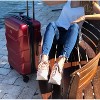 DUKAP Zonix Medium Checked Lightweight Hardside Spinner 26" Suitcase - Wine - 4 of 4