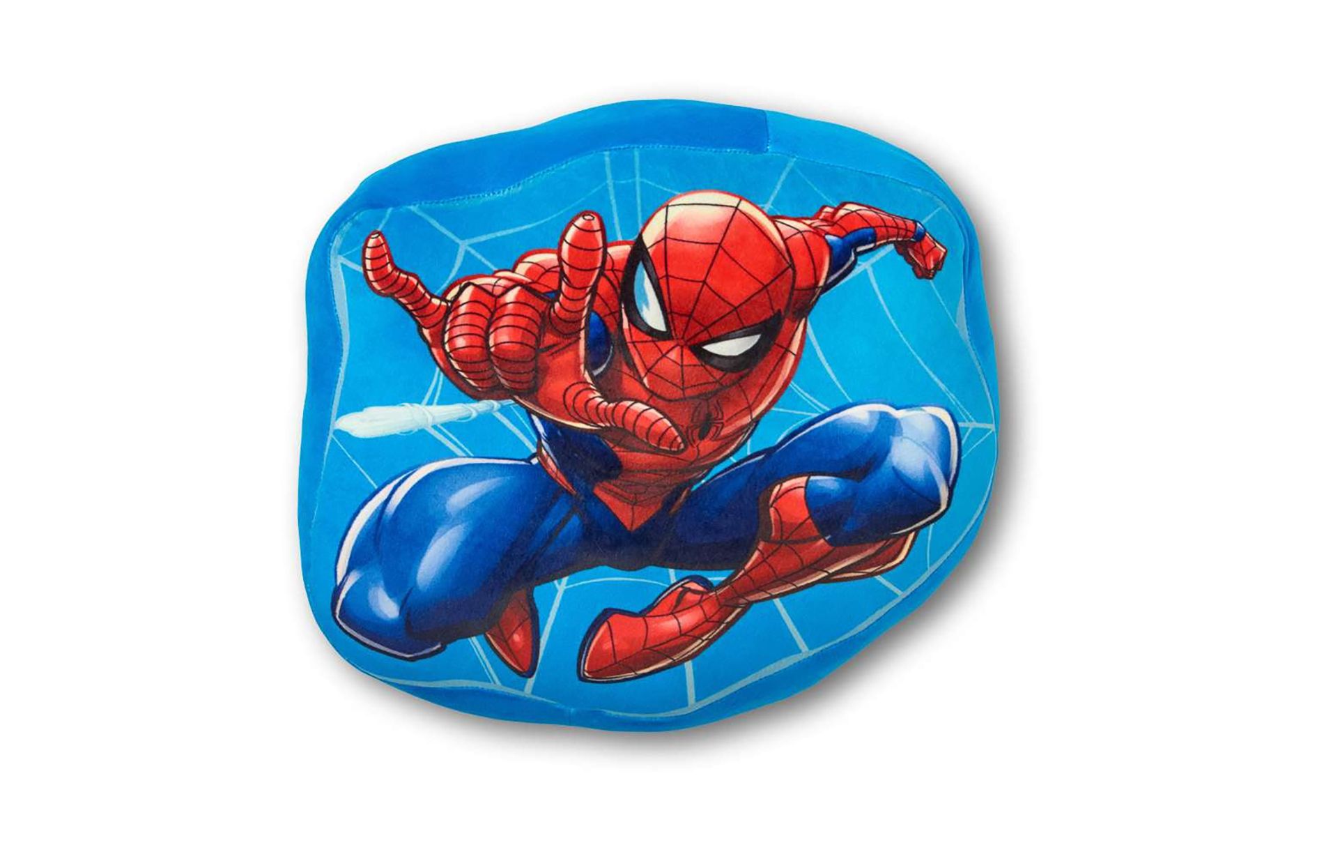 Marvel Spider-Man Web Launch Squishy Soft Plush Travel Cloud Pillow Multicolored