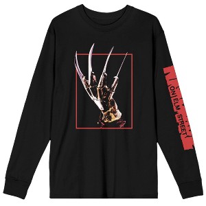 Freddy Nightmare On Elm Street Long Sleeve Tee Shirt - 1 of 1