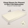 KeaBabies Mini Crib Sheets for Baby Girls, Boys, 2-Pack Soothe Pack and Play Sheets Fitted, Organic Pack N Play Mattress Sheet - 3 of 4