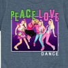 Boys' JoJo Siwa Peace Love Dance Short Sleeve Graphic T-Shirt - Heather Blue - Large - 2 of 4
