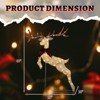NAYSAYE 5FT Jumping Reindeer Christmas Decoration for Home Yard and Patio Holiday Display, Yellow, 38.6"*34.6"*58.3" - 3 of 4