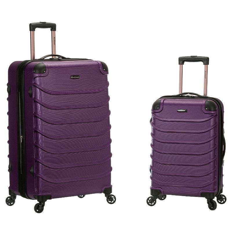 Rockland Pebble Beach 2pc Expandable ABS Hardside Carry On Spinner Luggage Set, 1 of 2