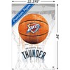 Trends International NBA Oklahoma City Thunder - Drip Basketball 21 Unframed Wall Poster Prints - 3 of 4