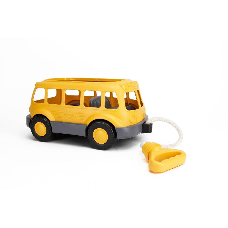 Green Toys Pull n&#39; Play School Bus Wagon, 4 of 6