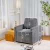 NicBex Retractable 3 Seater Sofa,Corduroy Flexible Couch for Living Room,Apartment,Office,Gray - 4 of 4