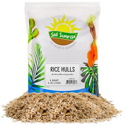 Soil Sunrise Horticultural Grade Rice Hulls; for House Plants and Chicken Bedding